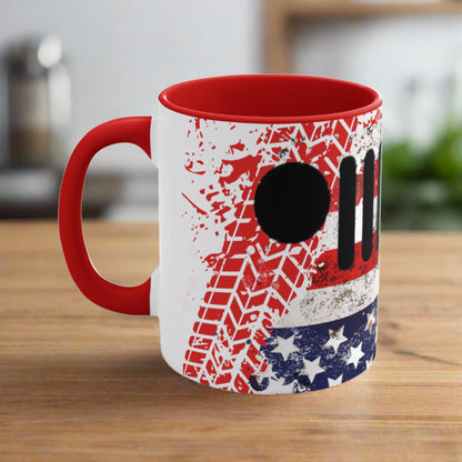 Flag Seven Slot Coffee Mug, 11oz