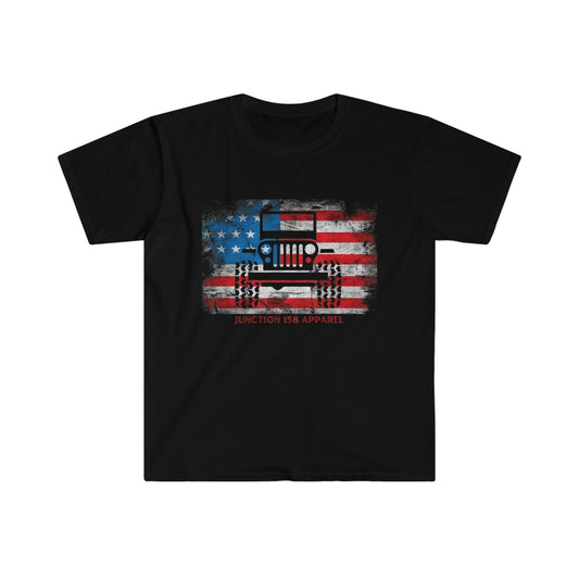 Unisex American Flag Jeeper T-Shirt