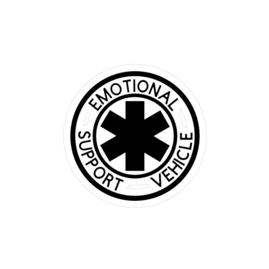 Emotional Support Vehicle Vinyl Decal